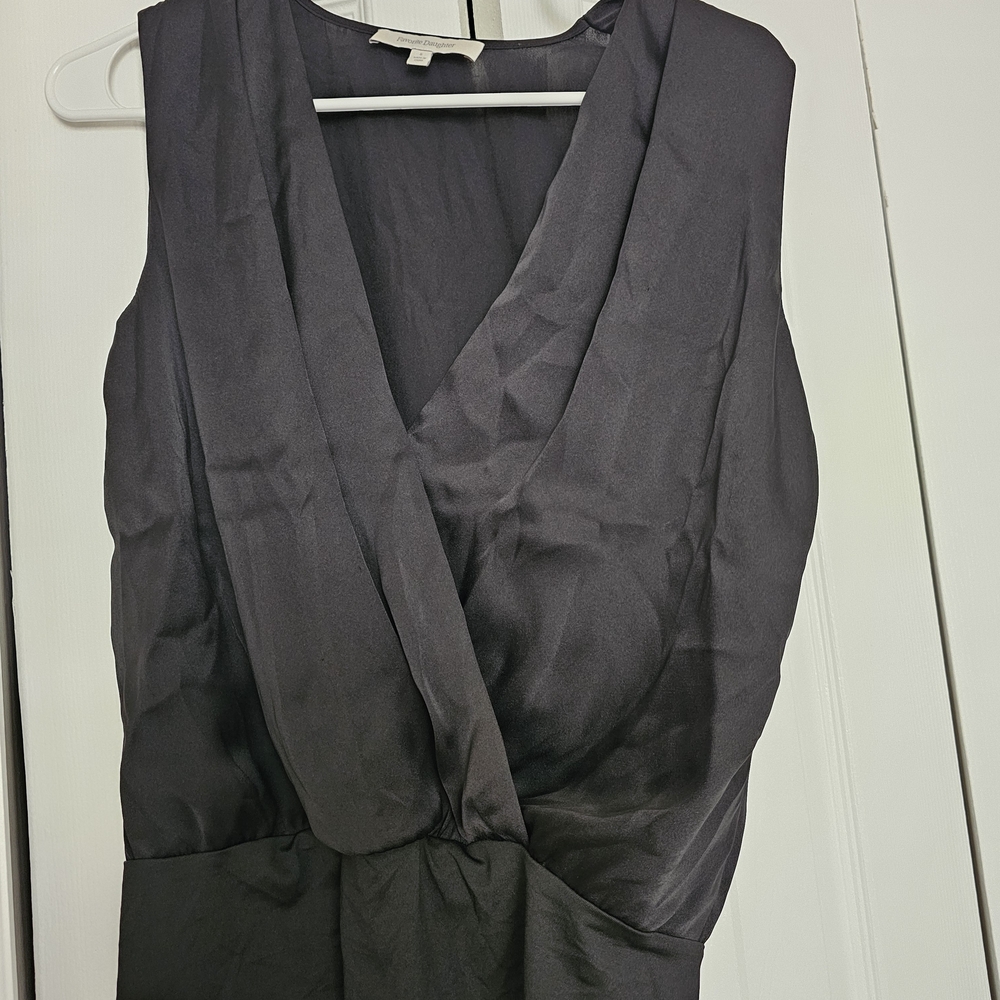 Favorite Daughter Black Sleeveless Bodysuit